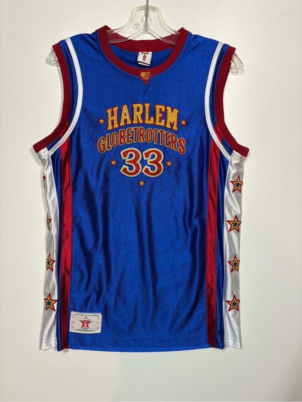 Y2K Harlem Globetrotters #33 Bull Blue Basketball Jersey